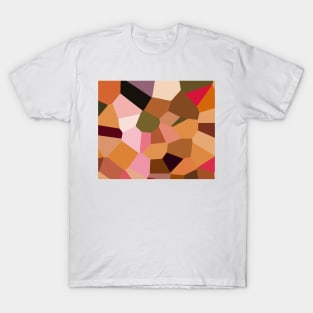 Retro patch work geometric shapes T-Shirt